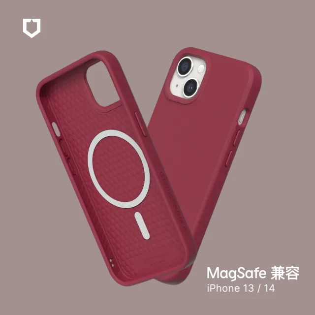 【RHINOSHIELD 犀牛盾】iPhone 14/13 6.1吋 SolidSuit MagSafe兼容 超強磁吸手機保護殼(經典防摔背蓋殼)