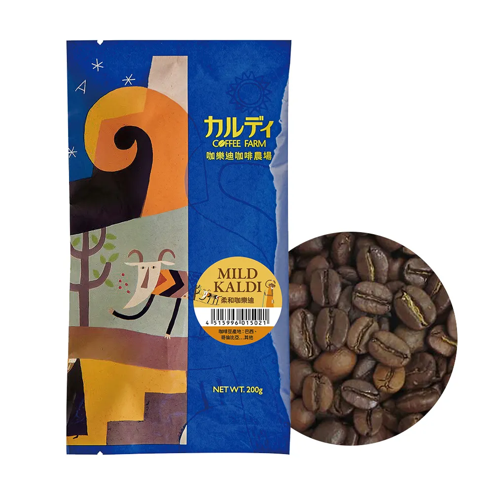 【咖樂迪咖啡農場】柔和咖樂迪咖啡豆 3入組(200g/1包)
