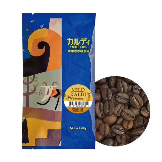 【咖樂迪咖啡農場】柔和咖樂迪咖啡豆 3入組(200g/1包)