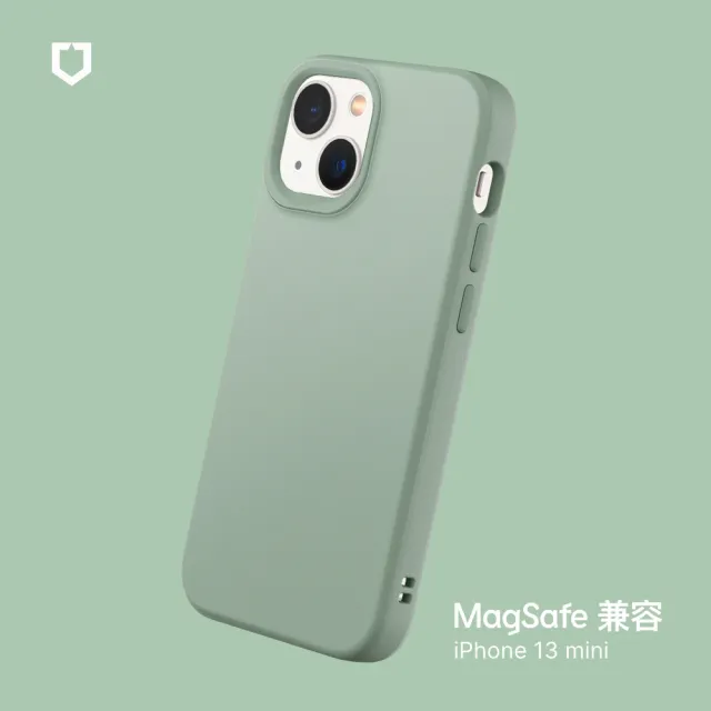 【RHINOSHIELD 犀牛盾】iPhone 13 mini 5.4吋 SolidSuit MagSafe兼容 磁吸手機保護殼(經典防摔背蓋殼)