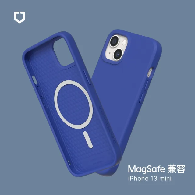 【RHINOSHIELD 犀牛盾】iPhone 13 mini 5.4吋 SolidSuit MagSafe兼容 磁吸手機保護殼(經典防摔背蓋殼)