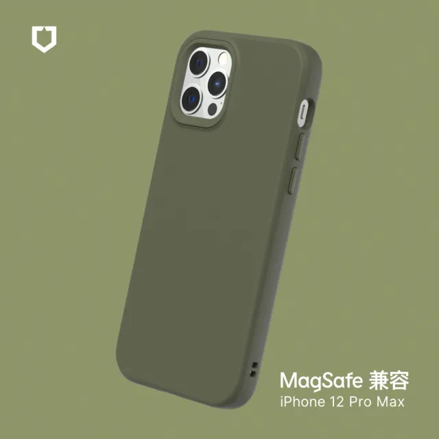 【RHINOSHIELD 犀牛盾】iPhone 12 Pro Max 6.7吋 SolidSuit MagSafe兼容 磁吸手機保護殼(經典防摔背蓋殼)