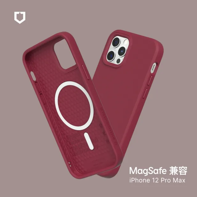 【RHINOSHIELD 犀牛盾】iPhone 12 Pro Max 6.7吋 SolidSuit MagSafe兼容 磁吸手機保護殼(經典防摔背蓋殼)