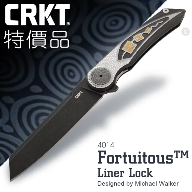 【CRKT】特價品 Fortuitous™ Liner Lock 折刀(黑刃#4014)