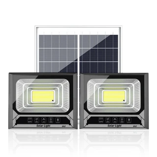 【禾統】300W一拖二 LED智能太陽能人體感應燈(遙控定時 太陽能分體式壁燈 太陽能路燈 LED戶外照明燈)