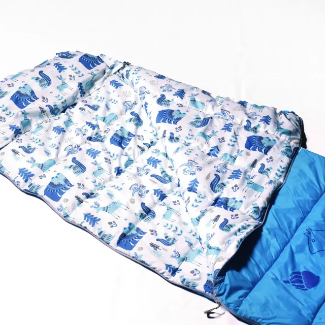 【Outdoorbase】松鼠小精靈兒童睡袋(露營 登山 羽絨睡袋 露營睡袋 輕量登山睡袋)