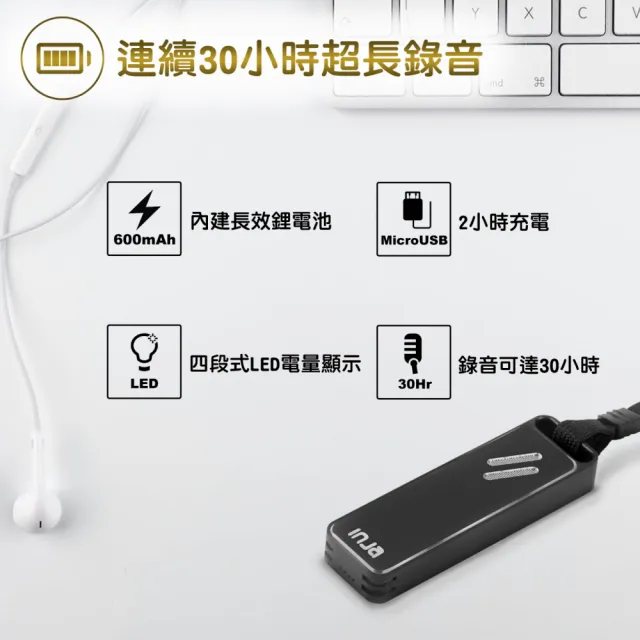 【VITAS/INJA】U9數位立體聲錄音筆(64G)