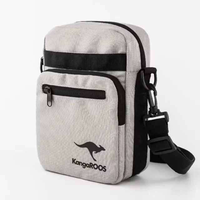【KangaROOS】美國袋鼠鞋 中性 多功能側背包 大地色(KA23761)