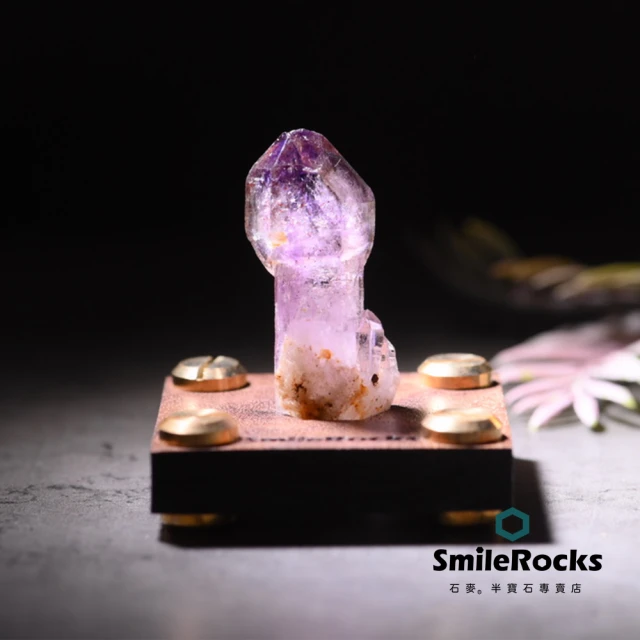 SmileRocks 石麥 三輪骨幹水膽水晶 No.104210102(附SmilePad 4.5X4.5底板)