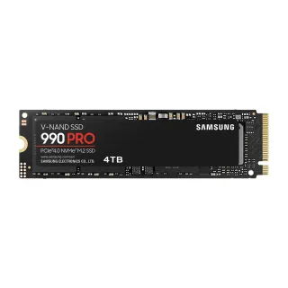 【SAMSUNG 三星】990 PRO 4TB M.2 2280 PCIe 4.0 ssd固態硬碟(MZ-V9P4T0BW)讀7450M/寫6900M