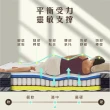 【IHouse】美眠 石墨烯機能紗+台灣中鋼高衝擊耐壓 雙人5尺獨立筒 捲包床墊(適中偏硬)