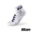 【titan 太肯】功能慢跑襪-DNA 冰雪白(馬拉松必備、減緩衝擊！遠離運動傷害〜)