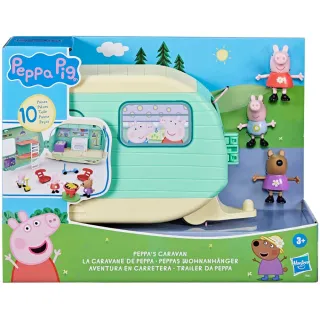 【Peppa Pig 粉紅豬】粉紅豬小妹 露營拖車遊戲組 F8863(佩佩豬)
