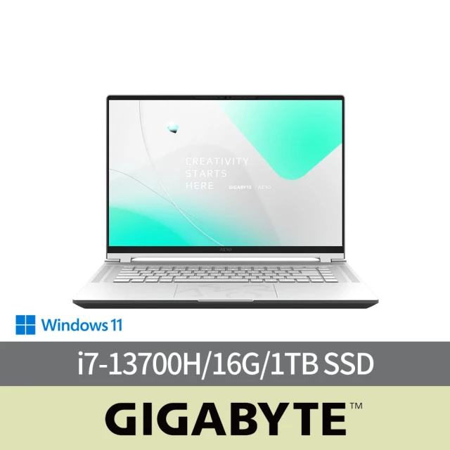 GIGABYTE 技嘉 16吋i7 RTX4060創作者筆(AERO 16 OLED BKF/i7-13700H/16G/1TB SSD/Win11/OLED 4K)