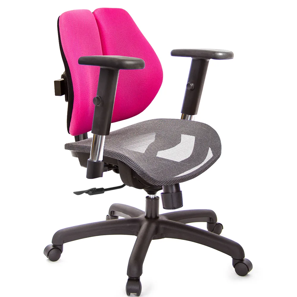 【GXG 吉加吉】低雙背網座 SO金屬扶手 電腦椅(TW-2803 E5)