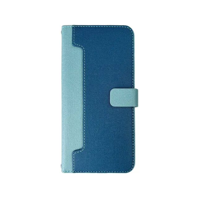 【CASE SHOP】Samsung S24 Ultra 前收納皮套背帶組-藍(內附背帶掛繩、解放你的雙手)