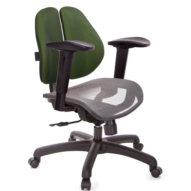 GXG 吉加吉 低雙背網座 2D滑面升降扶手 電腦椅(TW-