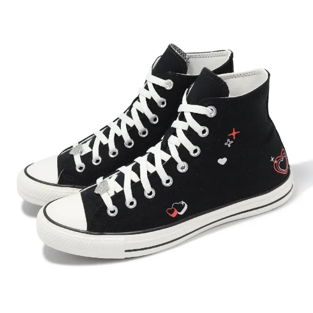 CONVERSE】休閒鞋Chuck Taylor All Star 女鞋男鞋黑白情人節帆布鞋高筒