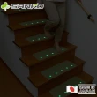【Sanko】日本製夜光止滑樓梯黏貼式地墊15入組(55x22cm)