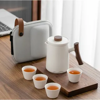 【Life shop】倉木旅行茶具組/附旅行收納包(泡茶組 交換禮物 茶具 旅行茶具 隨身泡茶組 泡茶 簡易泡茶)