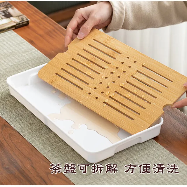 【LIFE SHOP】羊脂白玉瓷旅行茶具套組/附收納盒(茶具 旅行泡茶 泡茶茶杯 交換禮物 茶器套裝組)