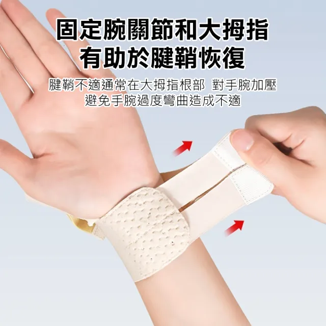 【XA】隱形款機能拇指護腕固定帶單支S-M(拇指護腕/掌腕/腱鞘/護指套/健身護具/新品/大拇指/支撐/特降)