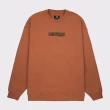 【CONVERSE】SEASONAL LOGO GRAPHIC CREW  圓領套頭衫 男 棕橘色(10025633-A03)