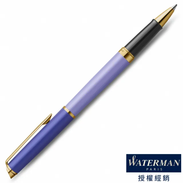 【WATERMAN】威迪文 雋雅系列 真彩 紫色金夾 鋼珠筆