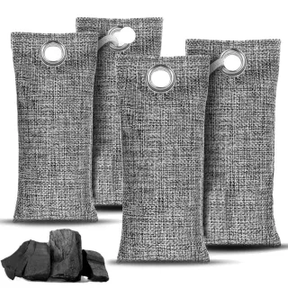 【AHOYE】天然竹炭包 100g-四入組(除臭包/除溼包/空氣清淨)