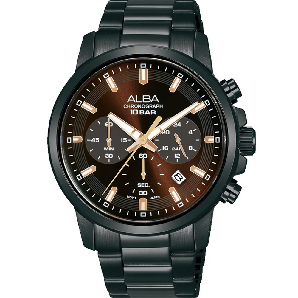 【ALBA】ACTIVE系列 三眼計時手錶 618年中慶(VD53-X399SD/AT3J69X1)