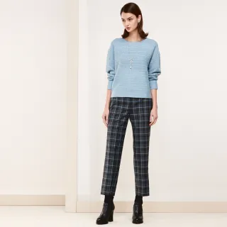 【Master Max】羊毛格紋九分直筒褲(8323035)