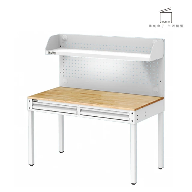 TANKO 天鋼 WET-4102W5 雙抽屜多功能桌 白 120x62.5 cm(工業風桌子 原木桌 書桌 耐用桌 辦公桌)