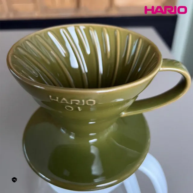 【HARIO】日本製V60磁石濾杯02號-白色 2-4人份(陶瓷濾杯 手沖濾杯 錐形濾杯 有田燒)