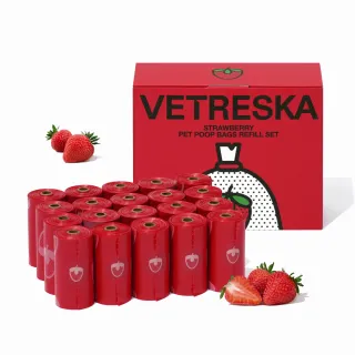 【Vetreska 未卡】未卡 草莓拾便器 補充替換袋 20捲/盒