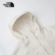 【The North Face 官方旗艦】北面女款白色防水透氣可提節袖口連帽衝鋒衣｜8BABQLI