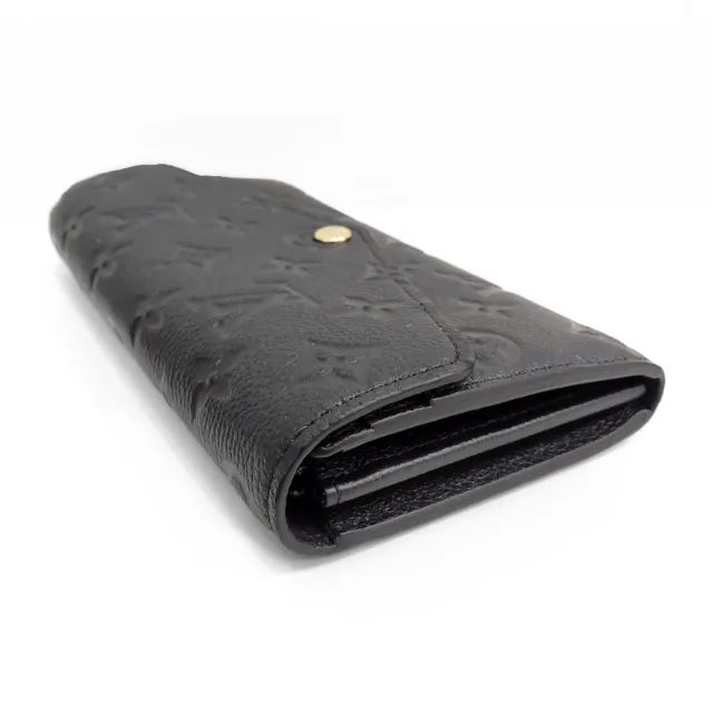 【Louis Vuitton 路易威登】M82257 經典SARAH系列Empreinte牛皮信封式長夾(黑色)