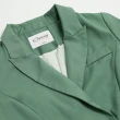 【OUWEY 歐薇】質感斜紋布微墊肩西裝外套3213134704(綠)