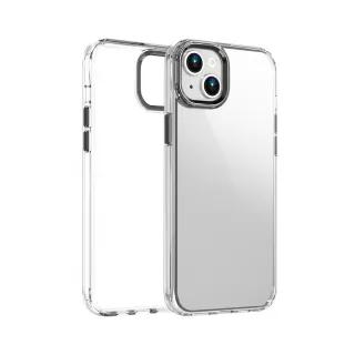 【VOYAGE】iPhone 15 6.1 抗摔防刮保護殼-Pure Frame-透明(２合１吸震複合式材料製程)