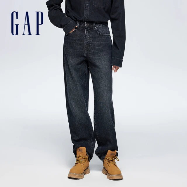 GAP 男裝 Logo純棉帽T-深灰色(837458)優惠推