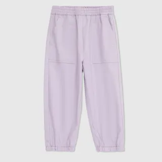 【GAP】女幼童裝 Logo束口鬆緊褲-淡紫色(890216)