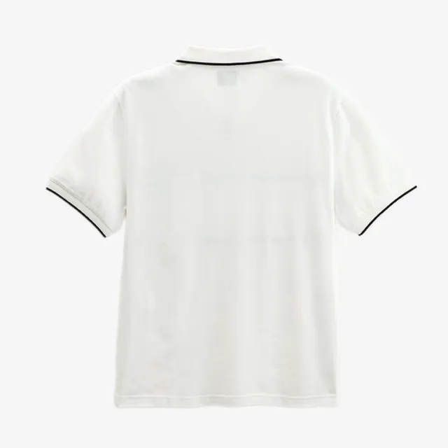 【Arnold Palmer 雨傘】男裝-經典刺繡LOGO滾邊POLO衫(白色)