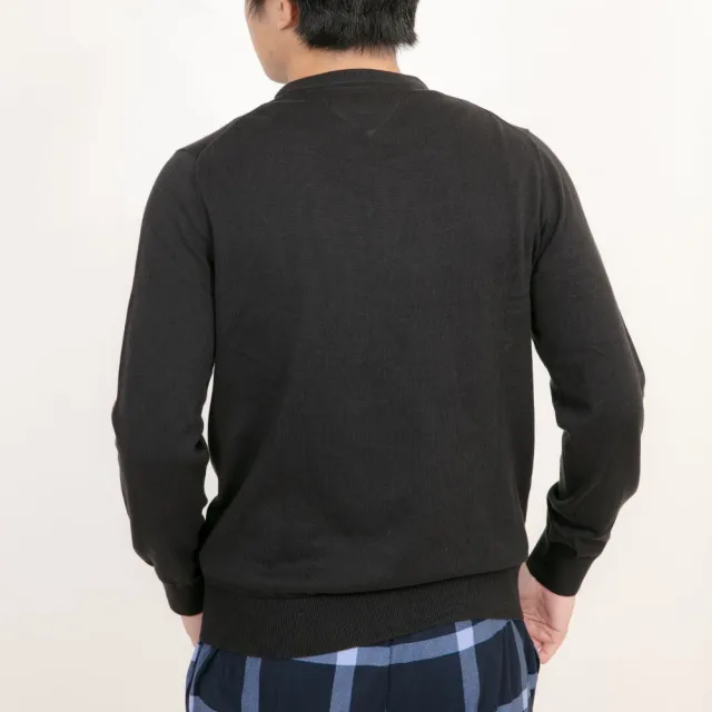 【Tommy Hilfiger】Tommy Hilfiger 針織毛衣 刺繡logo 縮口 針織 長袖 毛衣(針織毛衣9230CS1)