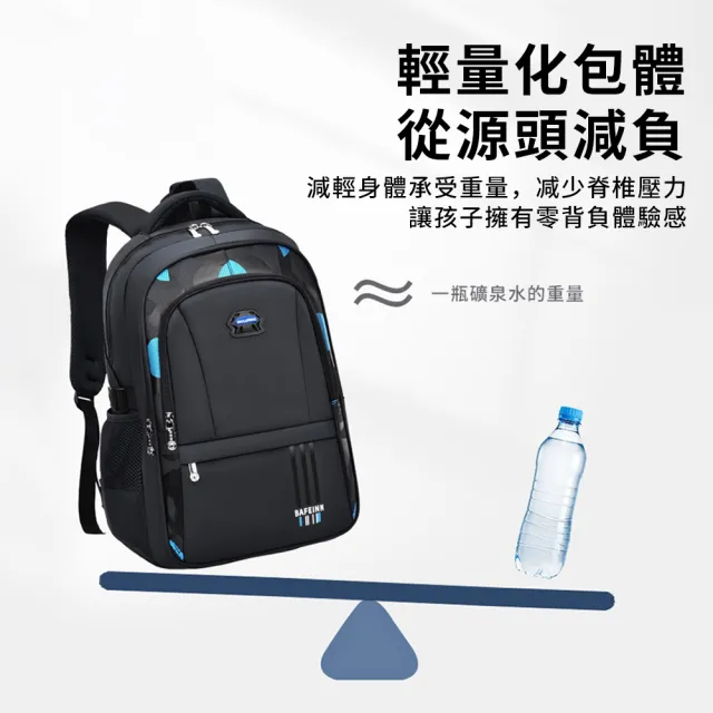 【Starshop】減壓護脊兒童書包 輕量學生書包 國小/國中 男童雙肩後背包(開學禮物)