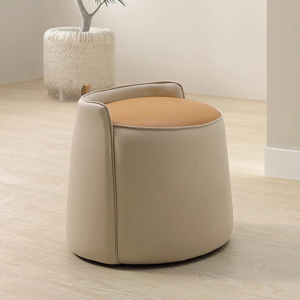 【BODEN】皮耶爾設計款圓形椅凳/化妝椅/小椅子/休閒椅
