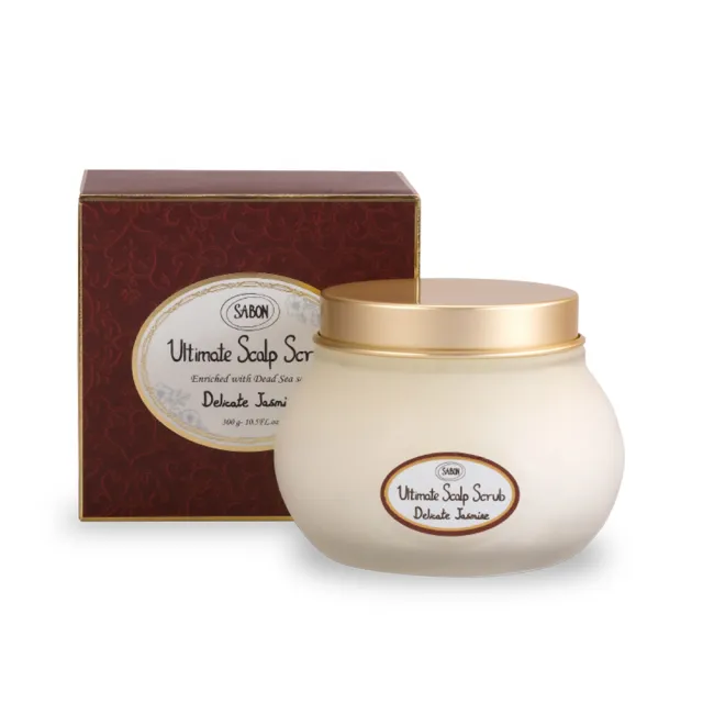 【SABON】茉莉花語死海鹽頭皮磨砂膏300g(散發淡雅茉莉花香)