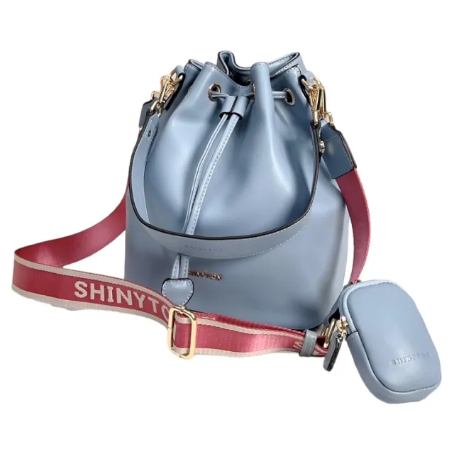 【SHINYTON】109009水桶包（附零錢包）☆側背包、手提包、兩用包、肩背包、斜背包、托特包、零錢包