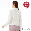 【betty’s 貝蒂思】網路獨賣★鏤空透膚蕾絲高領T-shirt(共二色)