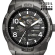 【FOSSIL 官方旗艦館】Bronson 布朗森系列鏤空機械手錶 煙灰色不鏽鋼錶帶 48MM ME3255