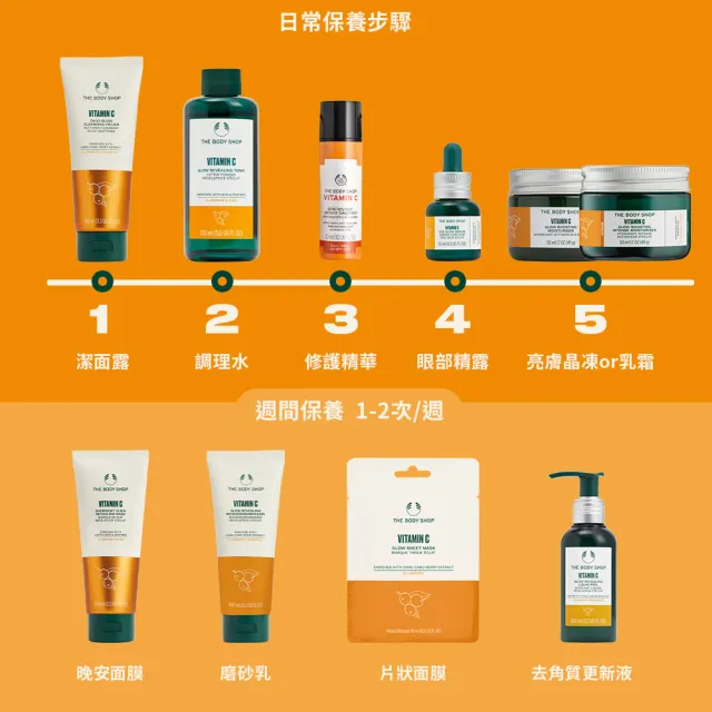 【THE BODY SHOP 美體小舖】維他命C亮膚晶凍-50ML