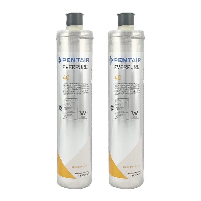 【Pentair】EVERPURE 美國原裝進口濾心 4C(2入裝 平輸品)
